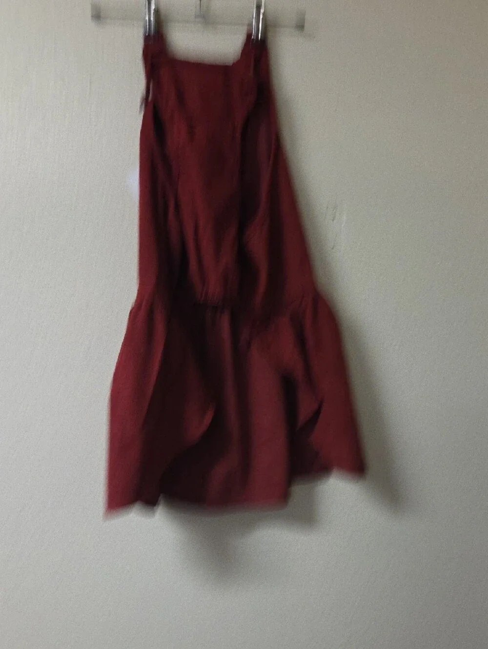Red Corduroy Dog Dress with Bear Motif - Pets Dog